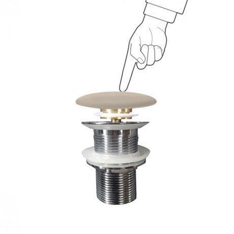 PCCNEWNTP Althea донный клапан Click-Clack с керамической крышкой для раковин без перелива - фото 22714