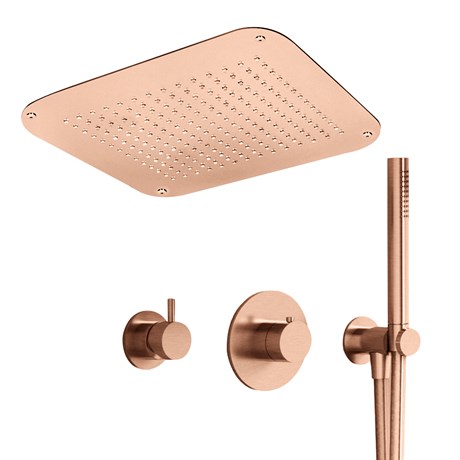 IF085_XX AQUAelite Kino Встроенный термостатический смеситель + душевой гарнитур + верхний душ RU730E + RU730X00Q + RU732E + RU732X00Q + SD026A + SF069A - фото 28061