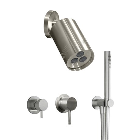 IF068_XX AQUAelite Встроенный смеситель + переключатель + душевой гарнитур + верхний душ RU712E + RU712X00Q + RU701E + RU201X00Q + SF146A + SD026A - фото 33427