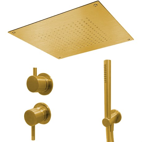 IF174_XX AQUAelite Встроенный смеситель + переключатель + душевой гарнитур + верхний душ SF038A + RU701E + RU201X00Q + RU712E + RU712X00Q + SD026A - фото 36094