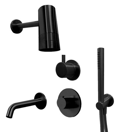 IF181_XX AQUAelite Встроенный термостатический смеситель + переключатель + душевой гарнитур + верхний душ + излив RU733E + RU733X00Q + RU730E + RU730X00Q + SF143A + SD026A + AC060A - фото 37654