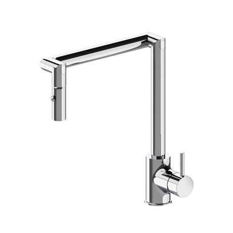 12538010 Palazzani MIDI смеситель для кухни c поворотным вытяжным изливом 12538010 - фото 39592