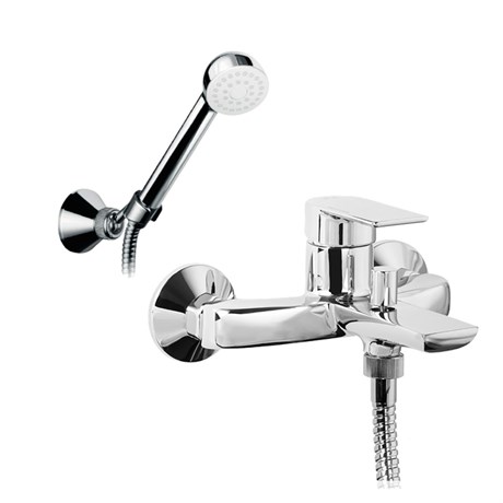 68101210 Palazzani QI настенный смеситель для ванны и душа с гарнитуром 68101210 - фото 39671