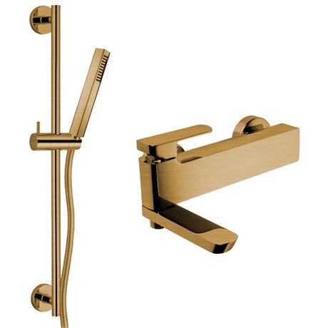 IF008_XX Palazzani Mis Настенный смеситель для ванны и душа+душевой гарнитур 561154 + 991106 + 992086 + 991006 - фото 39785