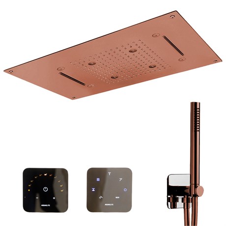 KT074AXX AQUAelite WOW верхний душ 700x400 мм с 4 режимами, сенсорной панелью управления и ручным душем KT074AXX - фото 40129