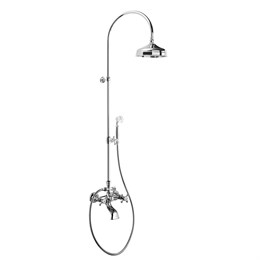 521181XX Palazzani Adams настенная душевая система со смесителем для ванны, 200 мм 521181XX