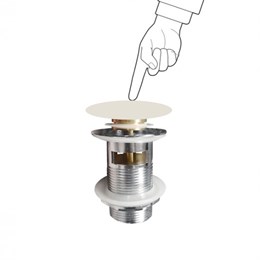 PCCNEW Althea донный клапан Click-Clack с керамической крышкой для раковин с переливом