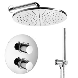 IF144_XX Palazzani Встроенный смеситель для душа + душевой гарнитур + верхний душ 962604 + 99277310 + 9926A7 + 9926V2 + 9910U4