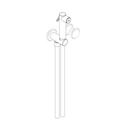 RU221CXX AQUAelite Instile внешняя часть гигиенического душа со смесителем, 1/2"