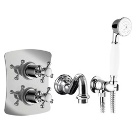 IF102_XX Palazzani Adams встроенный смеситель + душевой гарнитур + излив 422607 + 99570910 + 9910C8 + 992195