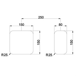 RT002X00Q AQUAelite WOW Touch Shower встроенная часть термостатического смесителя на 2 потребителя с электронным управлением, 3/4" RT002X00Q