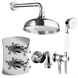 IF103_XX Palazzani Adams встроенный смеситель + душевой гарнитур + излив + верхний душ 422607 + 99277610 + 9910C8 + 992195 + 992606 + 9926V2