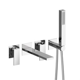 581404XX Palazzani Qadra внешняя часть встроенного смесителя для ванны с душевым гарнитуром и изливом 581404XX