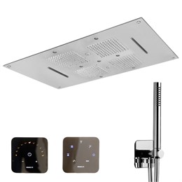 KT073AXX AQUAelite WOW верхний душ потолочного крепления с 4-мя режимами, сенсорной панелью управления и ручным душем, 850x540 мм KT073AXX