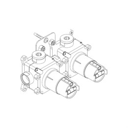RU152X00Q AQUAelite встроенная часть для 2 кнопок включения/выключения воды Push Me RU152X00Q