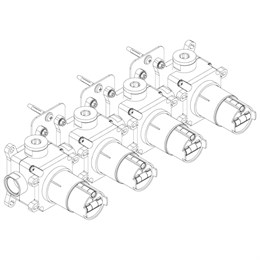 RU154X00Q AQUAelite встроенная часть для 4 кнопок включения/выключения воды Push Me RU154X00Q