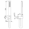 IF026XX AquaElite Встроенный термостатический смеситель для душа + душевой гарнитур + верхний душ - фото 16291