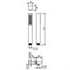 IF057 Palazzani Встроенный термостатический смеситель для душа + душевой гарнитур + верхний душ - фото 21400