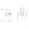 IF064 Palazzani Встроенный смеситель для душа + дивертер + душевой гарнитур + верхний душ - фото 22399