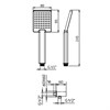 IF029 Palazzani Встроенный термостатический смеситель для душа + душевой гарнитур + верхний душ - фото 22513