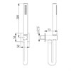 IF066 AquaElite Встроенный термостатический смеситель для душа + душевой гарнитур + верхний душ - фото 22586