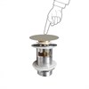 PCCNEW Althea донный клапан Click-Clack с керамической крышкой для раковин с переливом - фото 22693