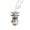 PCCNEW Althea донный клапан Click-Clack с керамической крышкой для раковин с переливом - фото 22696