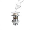 PCCNEW Althea донный клапан Click-Clack с керамической крышкой для раковин с переливом - фото 22699