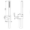 IF071 AquaElite Встроенный термостатический смеситель для ванны и душа + душевой гарнитур + верхний душ - фото 22968