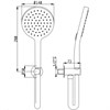 IF073XX AQUAelite Встроенный термостатический смеситель для ванны и душа + душевой гарнитур + верхний душ - фото 23062