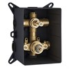 IF057 Palazzani Встроенный термостатический смеситель для душа + душевой гарнитур + верхний душ - фото 23930