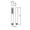 IF082 Palazzani Встроенный термостатический смеситель для душа + переключатель + душевой гарнитур + верхний душ + излив - фото 24328