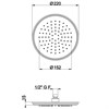 IF084 AQUAelite INstile Встроенный смеситель для ванны и душа + душевой гарнитур + верхний душ - фото 24629
