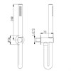 IF092XX AQUAeite Встроенный термостатический смеситель для душа + душевой гарнитур + верхний душ - фото 24844