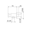 IF132_XX Palazzani Встроенный термостатический смеситель для душа + душевой гарнитур + верхний душ - фото 30623