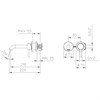 123195XX Palazzani MIDI внешняя часть смесителя для раковины - фото 37054