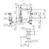 IF182_50 Palazzani Adams/Porter Врезной смеситель для раковины с донным клапаном + Врезной смеситель для биде с донным клапаном + Настенный смеситель для ванны и душа - фото 37691