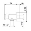 IF077_XX Palazzani Встроенный смеситель для ванны и душа + душевой гарнитур + верхний душ + излив 562253 + 99571410 + 9921E7 + 9926A7 + 9926V2 + 9910U4 - фото 38058
