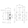 IF122_XX Palazzani Встроенный термостатический смеситель для душа + душевой гарнитур + верхний душ 412606 + 99277310 + 995826 + 9926A9 + 9910U5 - фото 38233