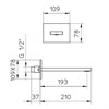 IF122_XX Palazzani Встроенный термостатический смеситель для душа + душевой гарнитур + верхний душ 412606 + 99277310 + 995826 + 9926A9 + 9910U5 - фото 38234