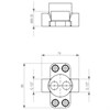 99575302 Palazzani встроенная часть смесителя для отдельностоящей раковины или ванны 99575302 - фото 38438