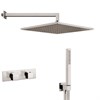 IF056_XX AQUAelite Встроенный смеситель для душа + душевой гарнитур + верхний душ SF048A + BD001B + SD002A/SD016A + RU102B + RU102X00Q - фото 38838