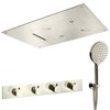 IF028_XX AQUAelite Встроенный термостатический смеситель для душа + душевой гарнитур + верхний душ RU002A + RU002X00Q + SF009C / SF009B + AC042C00Q + SD015A - фото 39650