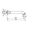 9921R9XX Palazzani Classic излив для ванны, 210 мм 9921R9XX - фото 41837