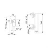 852015XX Palazzani Saint-Tropez настенный смеситель для ванны и душа 852015XX - фото 42189