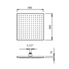 IF020_34 Palazzani MIDI Встроенный термостатический смеситель для душа + душевой гарнитур + верхний душ 962502 + 99277310 + 9926A9 + 9926V2 + 991088 + 991006 + 991205 - фото 42772