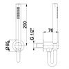 IF190_XX AQUAelite Metal 316 Встроенный смеситель для душа на 3 потребителя + душевой гарнитур + верхний душ из нержавеющей стали + излив для ванны RU603EXX + RU201X00Q + RU713X00Q + KT069AXX + AC060XX - фото 43071
