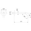AC059AXX AQUAelite излив для ванны из латуни, 160 мм AC059AXX - фото 43218