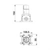 AC031X00Q монтажный комплект для отдельностоящей душевой системы AC031X00Q - фото 43267