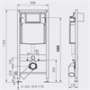 IF090 Jomo Tech Набор: система инсталляции, крепление, клавиша смыва EXCLUSIVE 2.0, нержавеющая сталь 174-91100700-00 + 102-000000157 - фото 43464